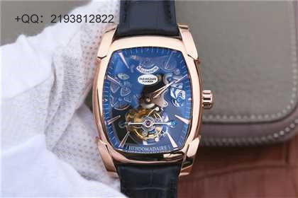 BM帕玛强尼TOURBILLON系列PF012512.01。真陀飞轮男士 手动机械   53x37.2毫米原版尺寸   男士 材质：精钢镀金   真皮表带